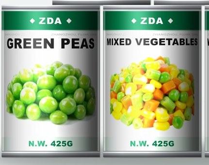 ZDA mixed vegetables with peas, carrots and corn, 425 g
